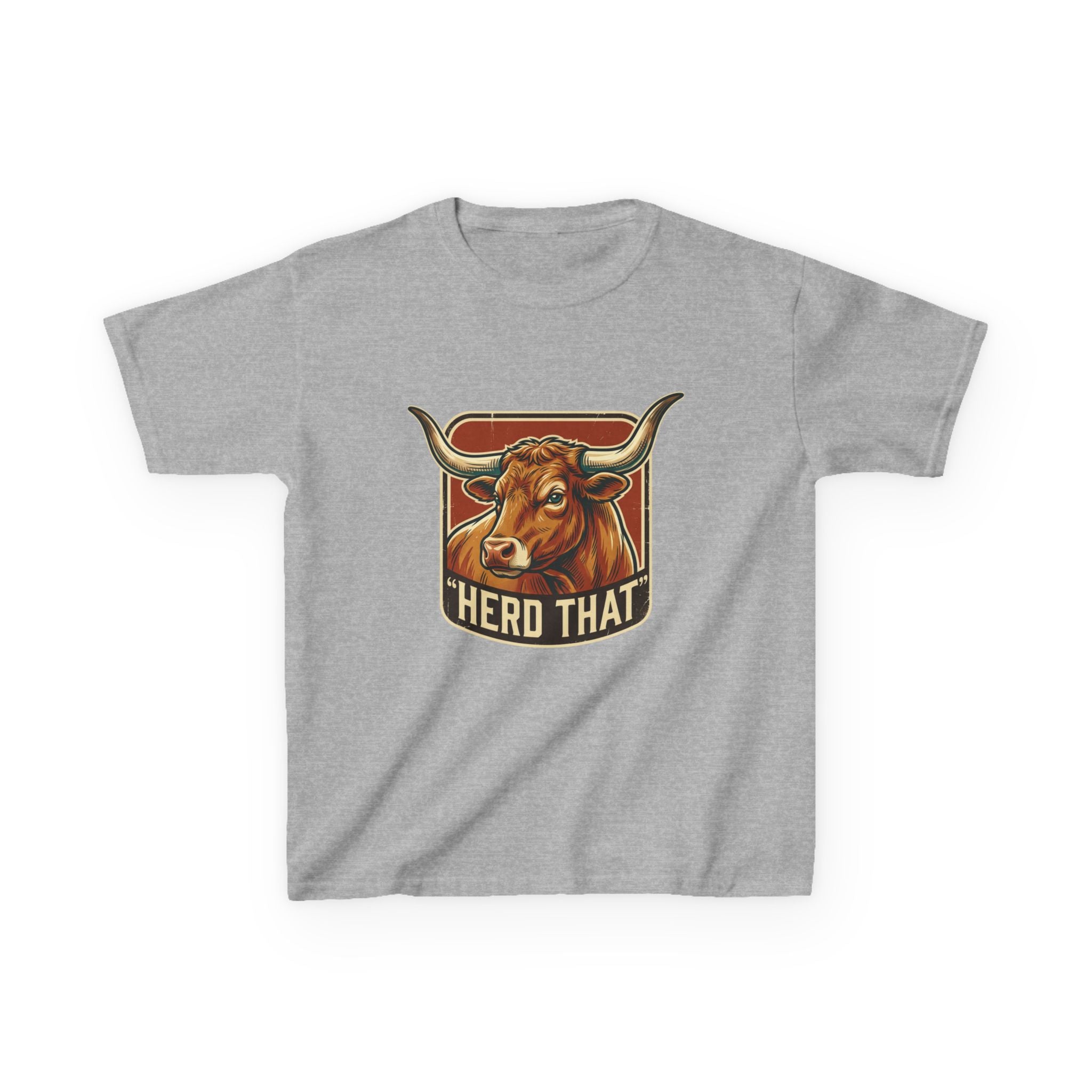 Kids Tee - 'Herd That' Longhorn Graphic Shirt