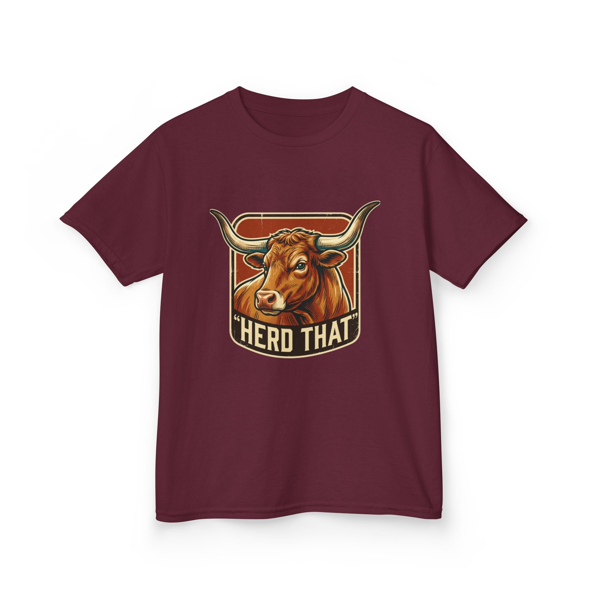 Kids Tee - 'Herd That' Longhorn Graphic Shirt