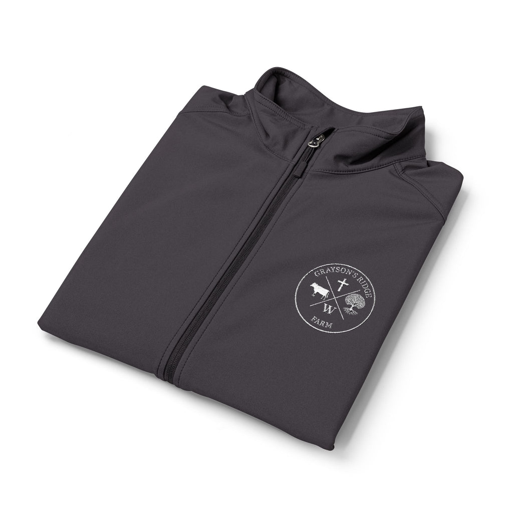 Men's Soft Shell Vest — Small Mountain Patch Chest Logo (Outdoor, Casual)