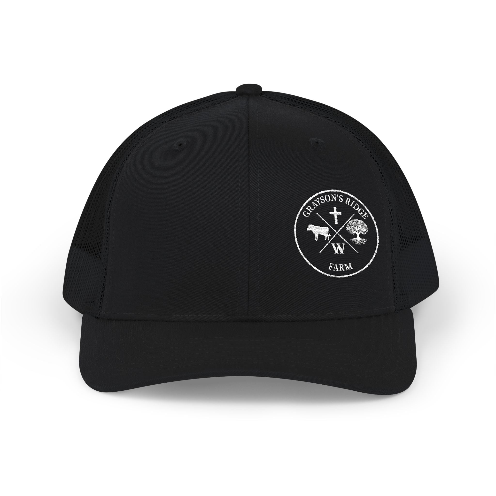Embroidered Fishing Trucker Cap — Retro Angler Snapback