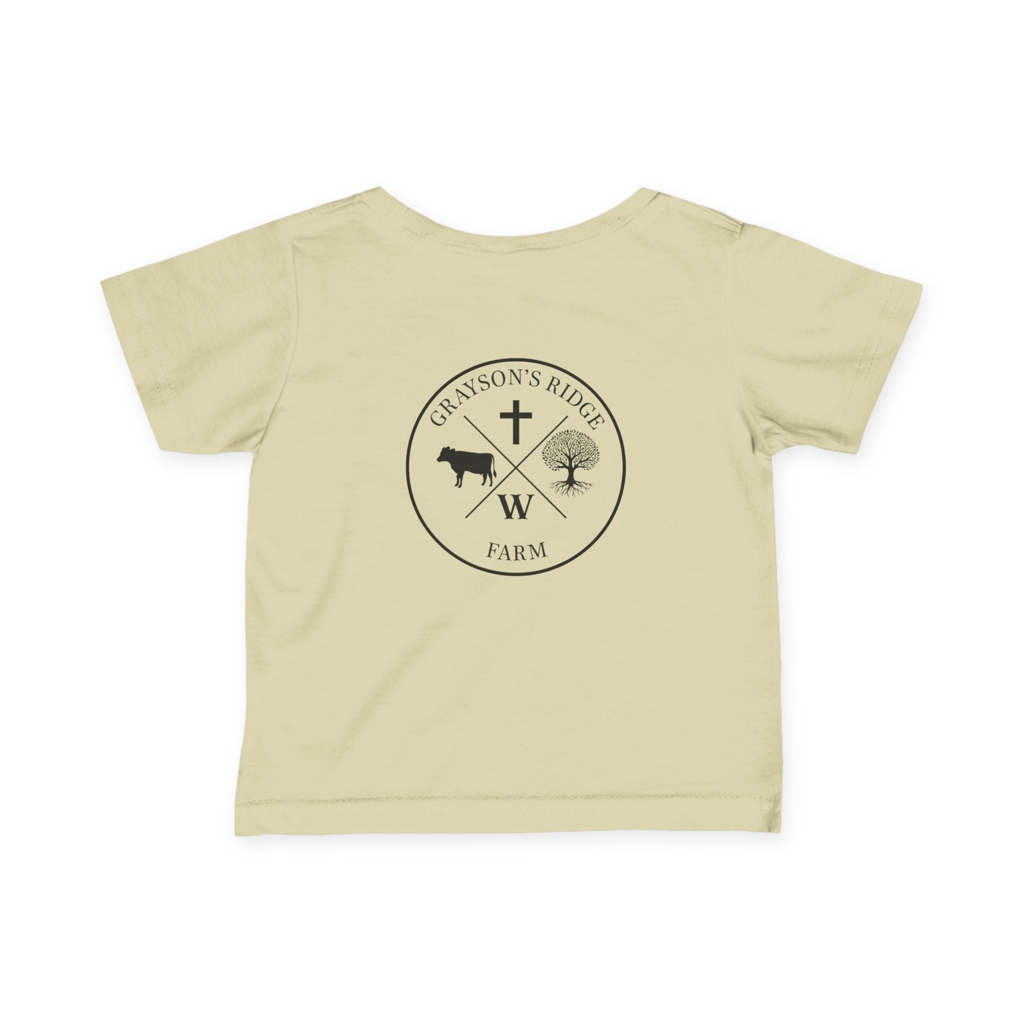 Infant Tee — 'Grayson's Ridge Farm' Minimal Farm Crest Baby T‑Shirt