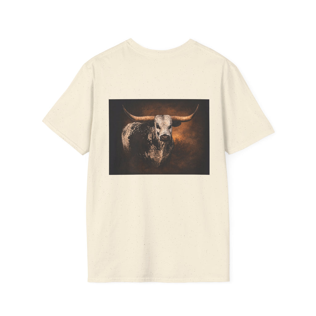 Longhorn Bull Graphic T-Shirt — Rustic Western Ranch Tee
