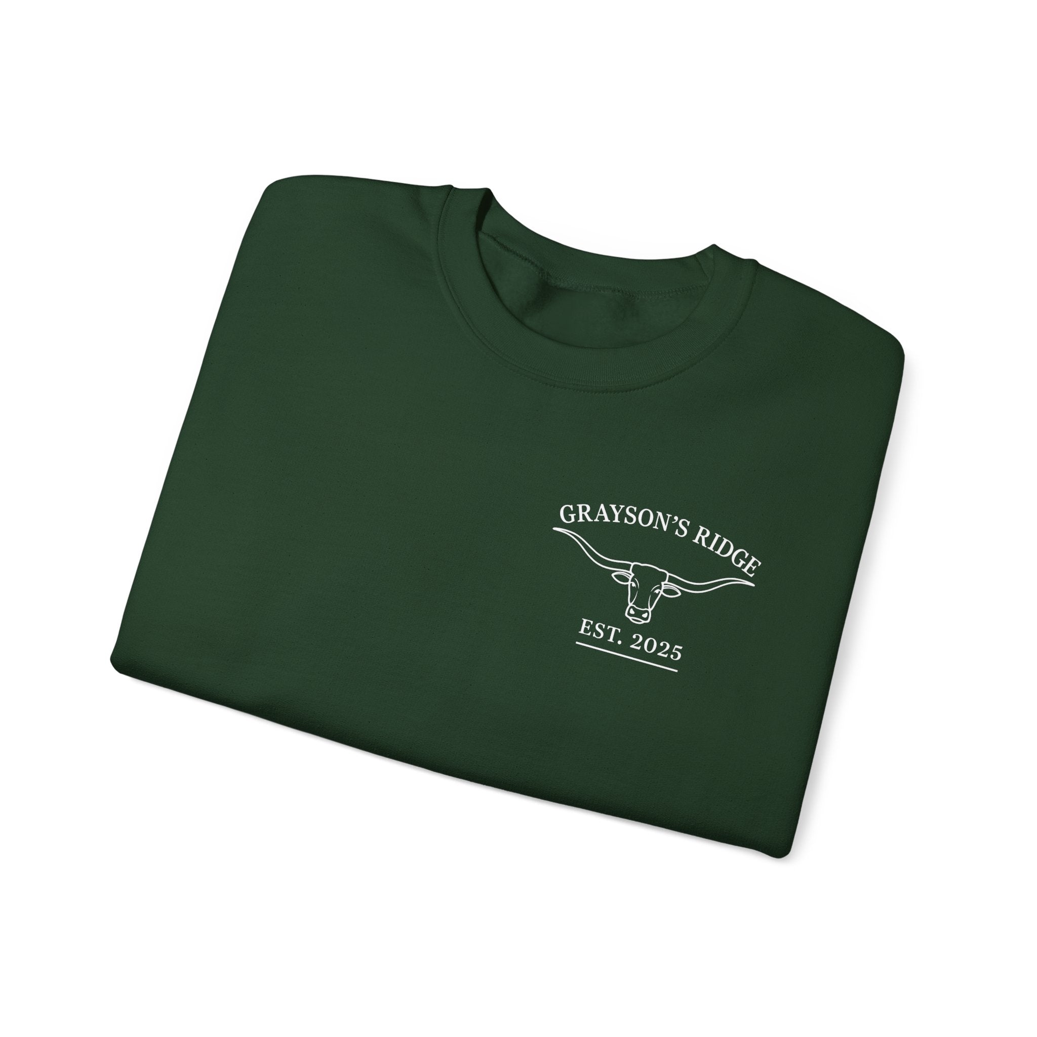 Crewneck Sweatshirt — Grayson’s Farm Vintage Logo (Established 2022)