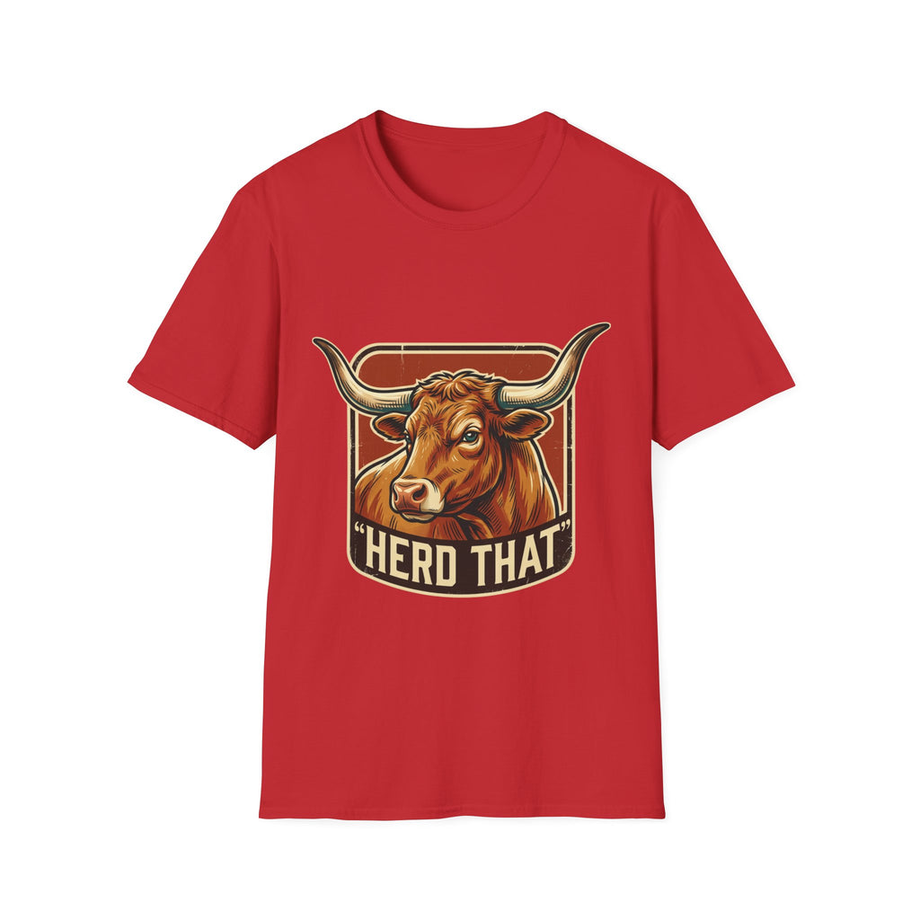 Herd That Bull Graphic T-Shirt — Farm Logo Back