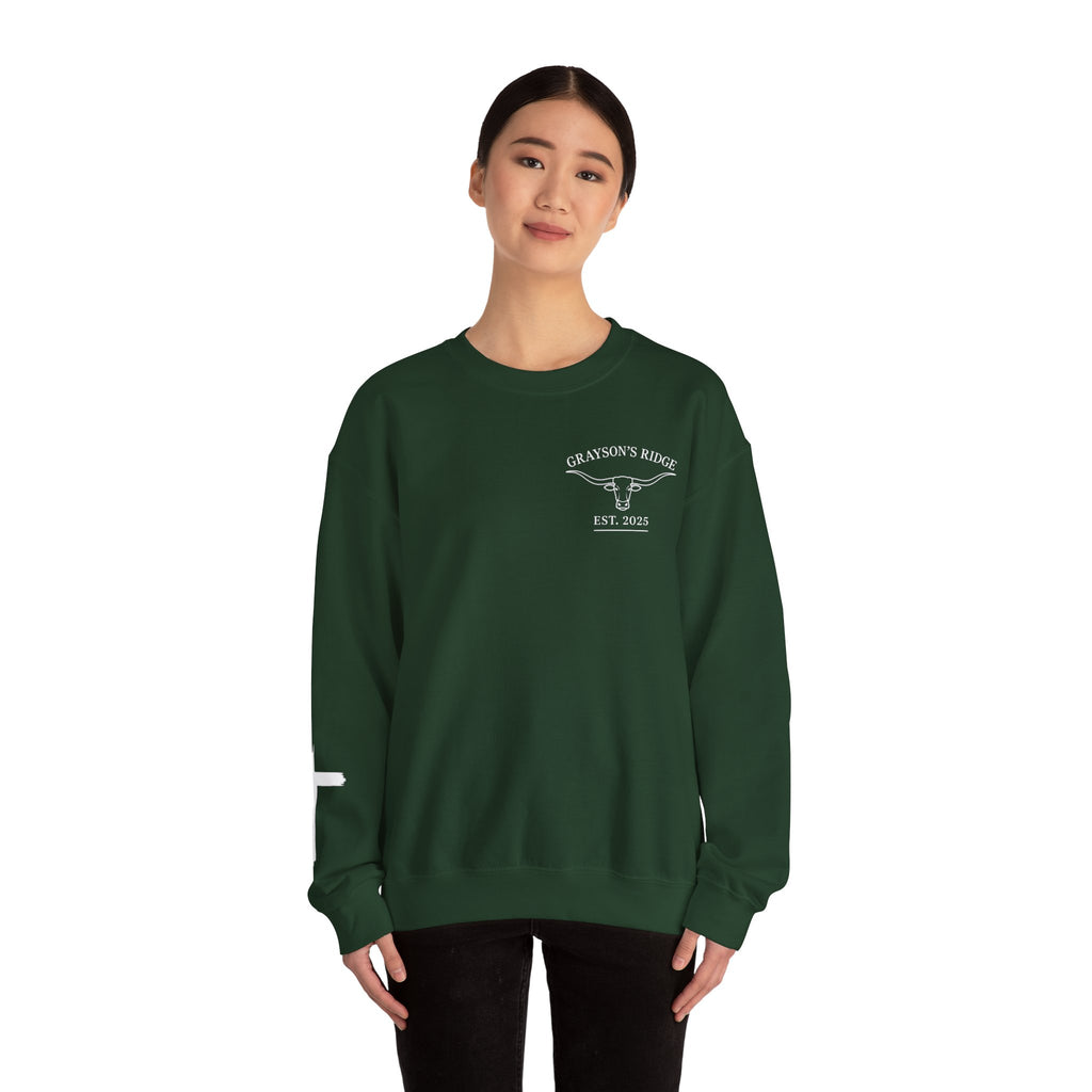 Crewneck Sweatshirt — Grayson’s Farm Vintage Logo (Established 2022)