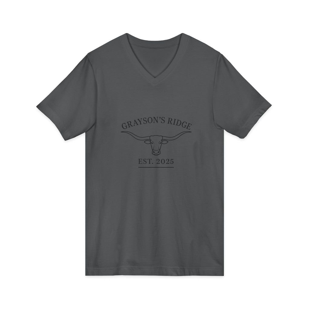 Unisex Jersey Short Sleeve V-Neck Tee