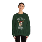 Not Today Heifer Crewneck Sweatshirt — Funny Cow Graphic Pullover for Women & Farm Lovers