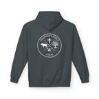 Farm Crest Hoodie – Grey "Grayson’s Ridge Farm" Pullover