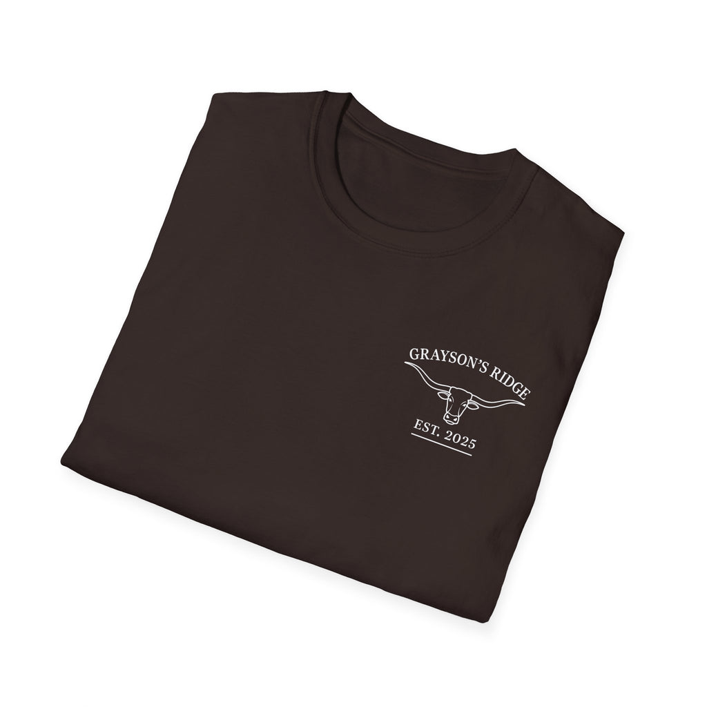 Longhorn Bull Graphic T-Shirt — Rustic Western Ranch Tee