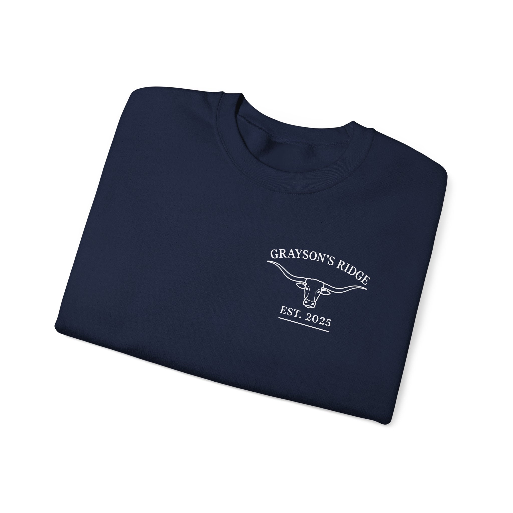 Crewneck Sweatshirt — Grayson’s Farm Vintage Logo (Established 2022)