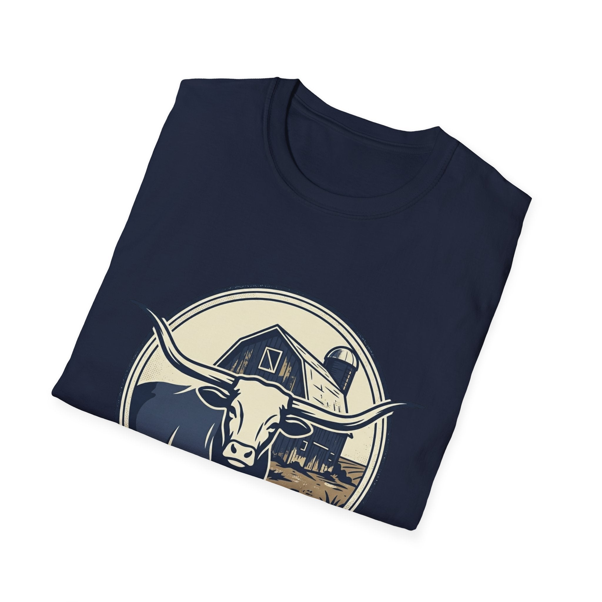 Rooted in Faith Farm T‑Shirt — 'Rooted in Faith' Longhorn & Grayson’s Ridge Farm Graphic Tee