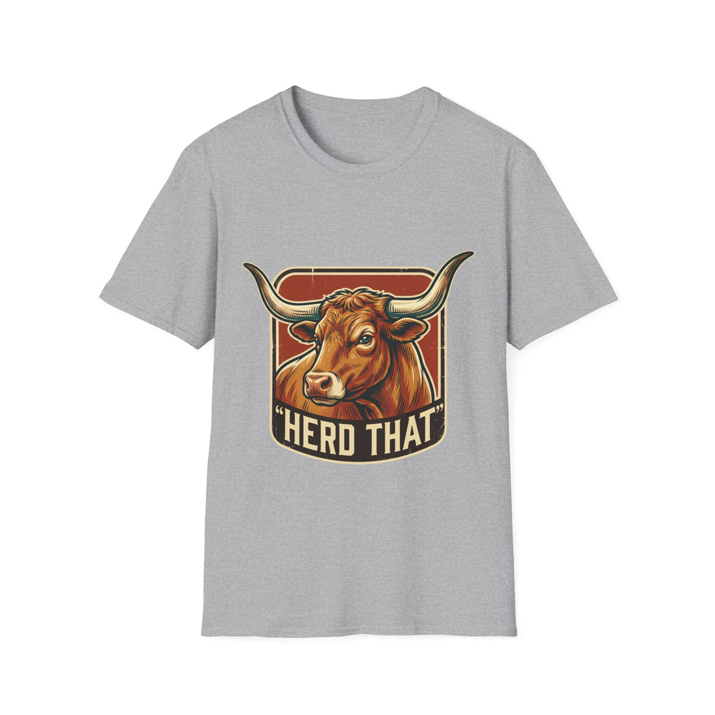 Herd That Bull Graphic T-Shirt — Farm Logo Back