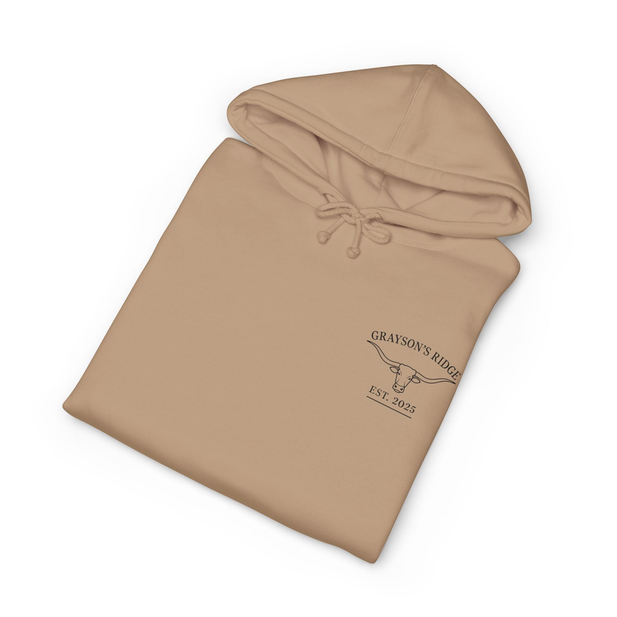 Farm Logo Hoodie — Grayson's Ridge Farm Chest & Back Graphic