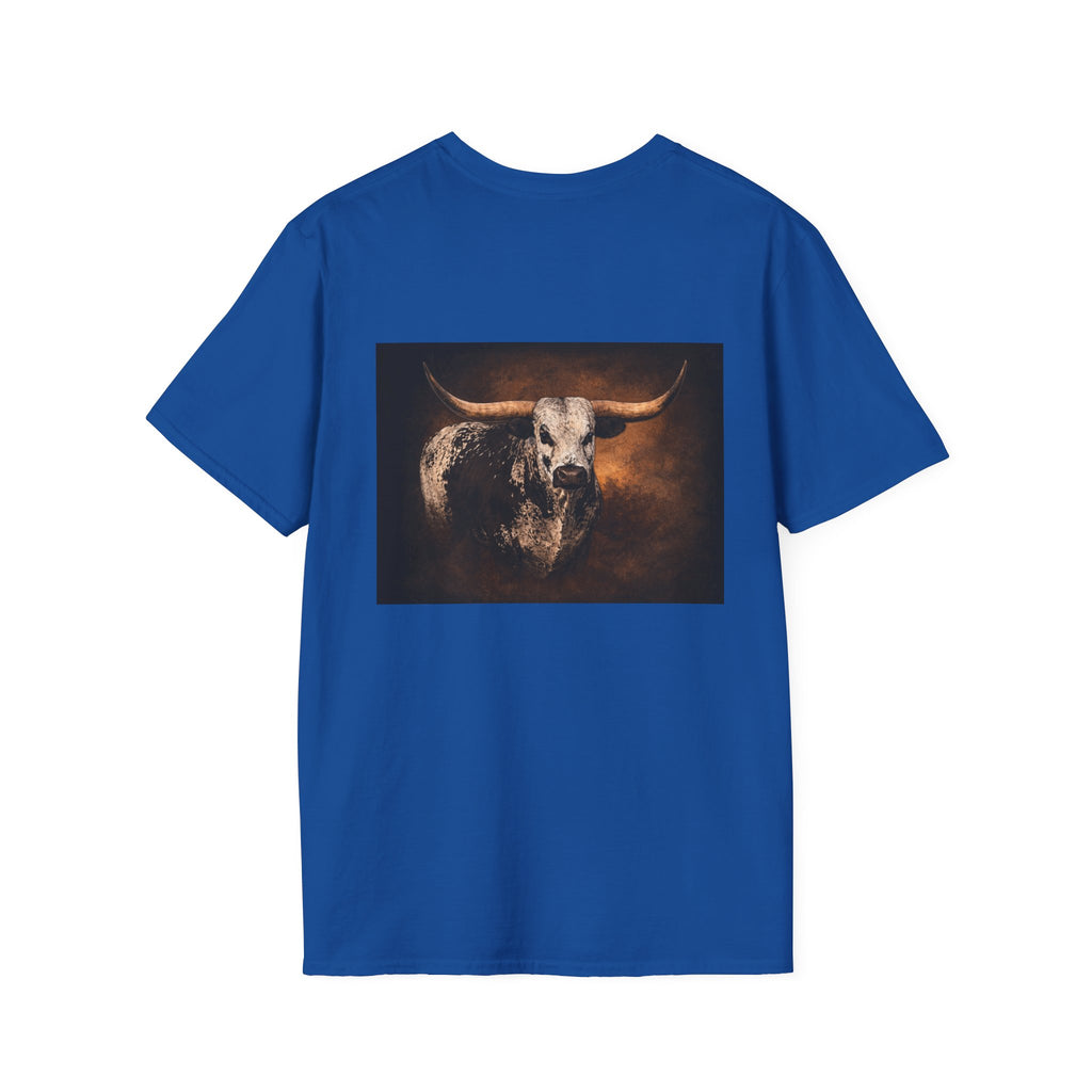 Longhorn Bull Graphic T-Shirt — Rustic Western Ranch Tee