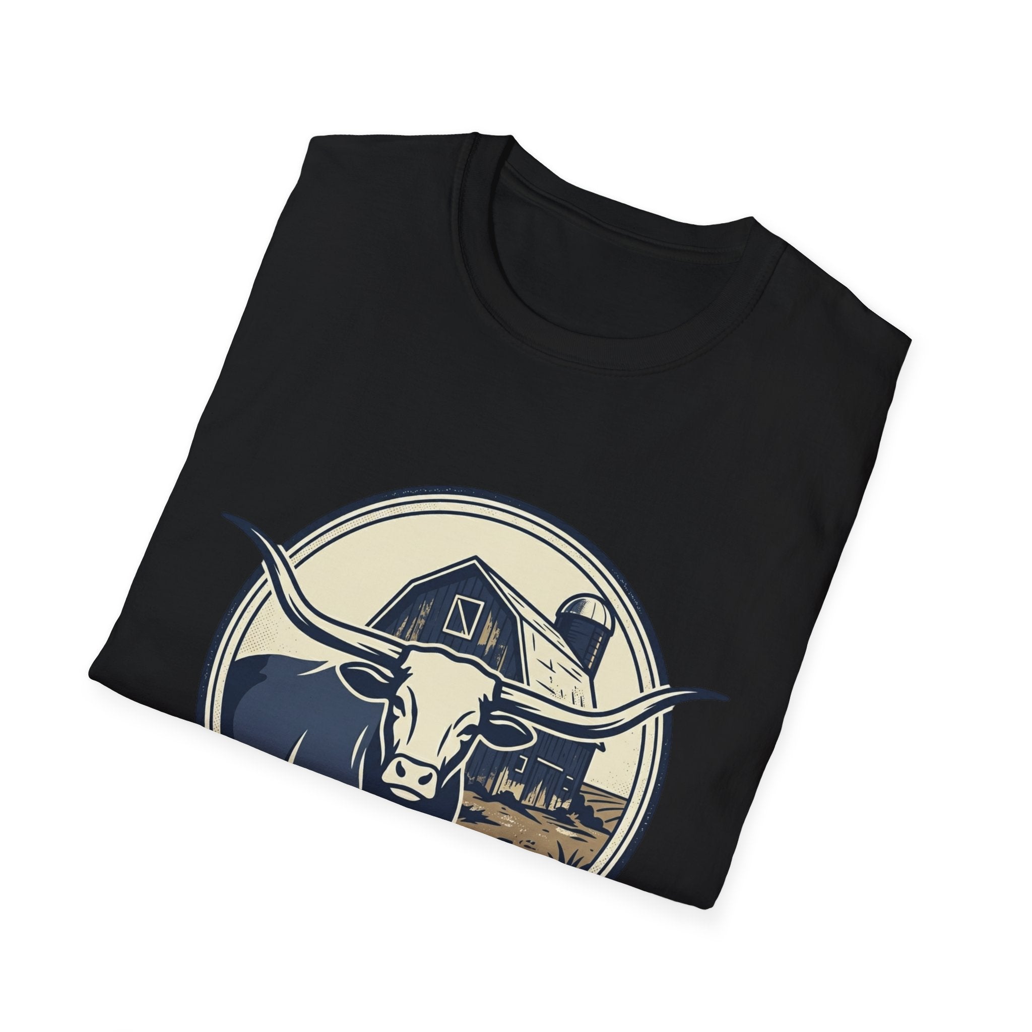 Rooted in Faith Farm T‑Shirt — 'Rooted in Faith' Longhorn & Grayson’s Ridge Farm Graphic Tee