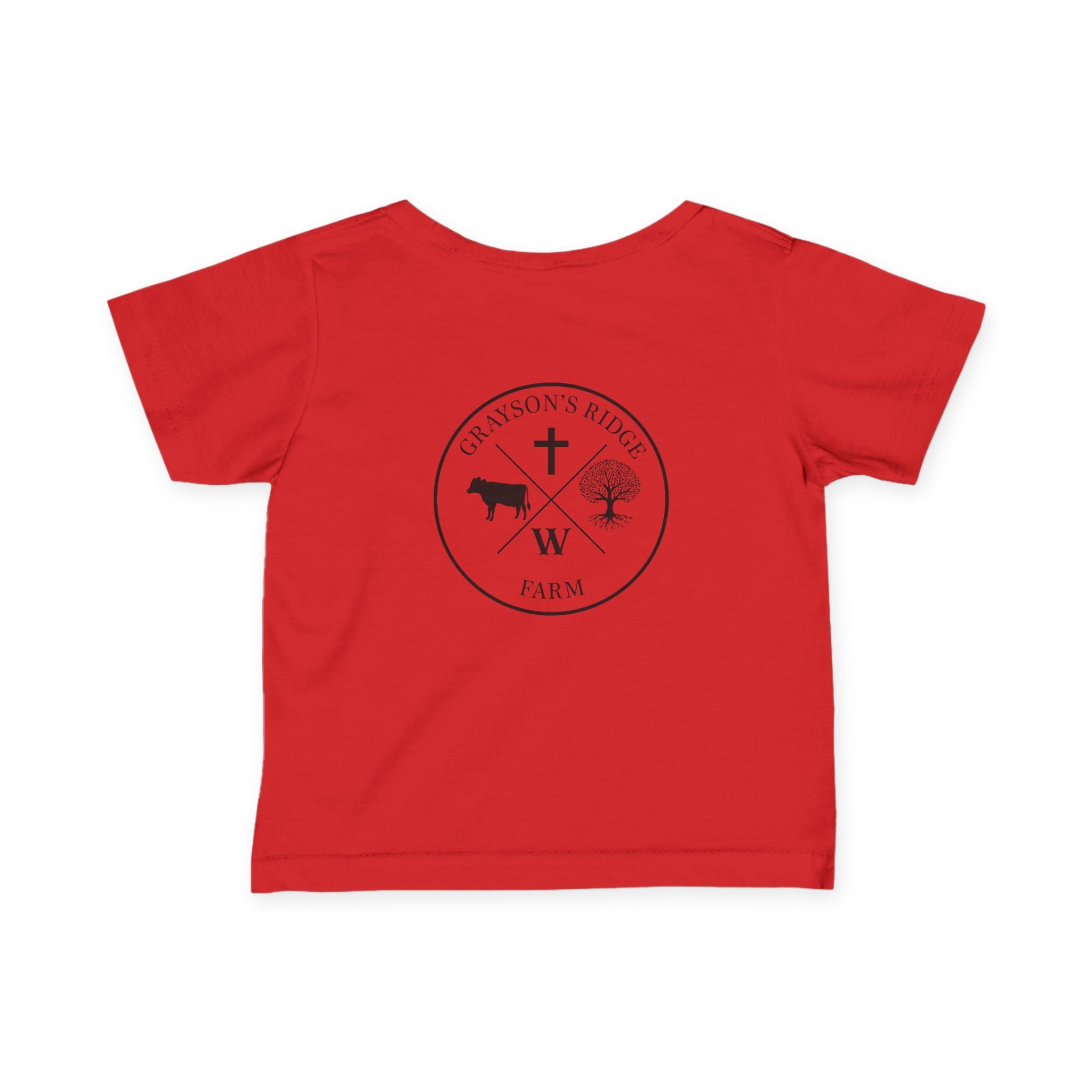 Infant Tee — 'Grayson's Ridge Farm' Minimal Farm Crest Baby T‑Shirt