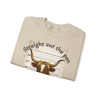 Straight Out the Pen Longhorn Mugshot Sweatshirt