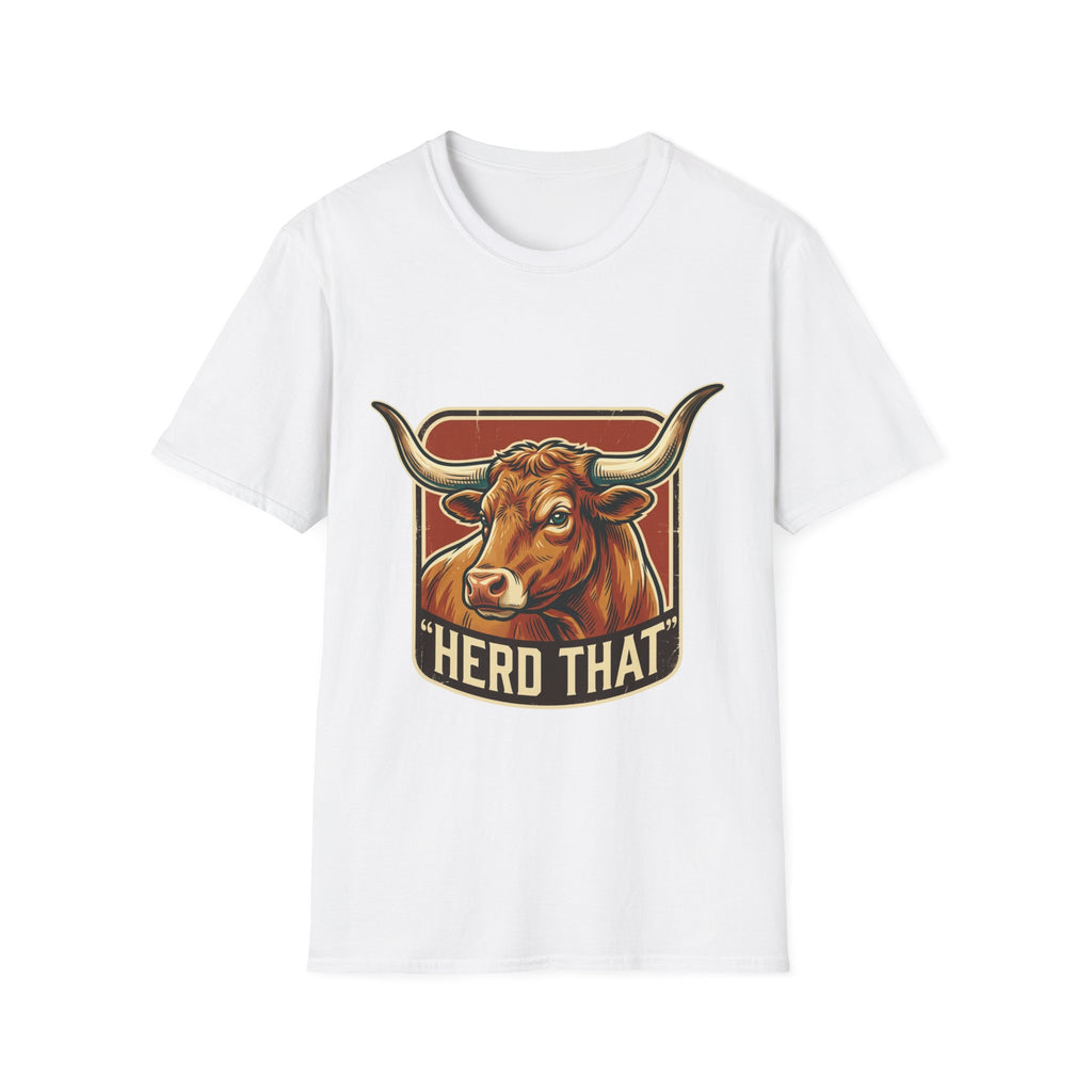 Herd That Bull Graphic T-Shirt — Farm Logo Back