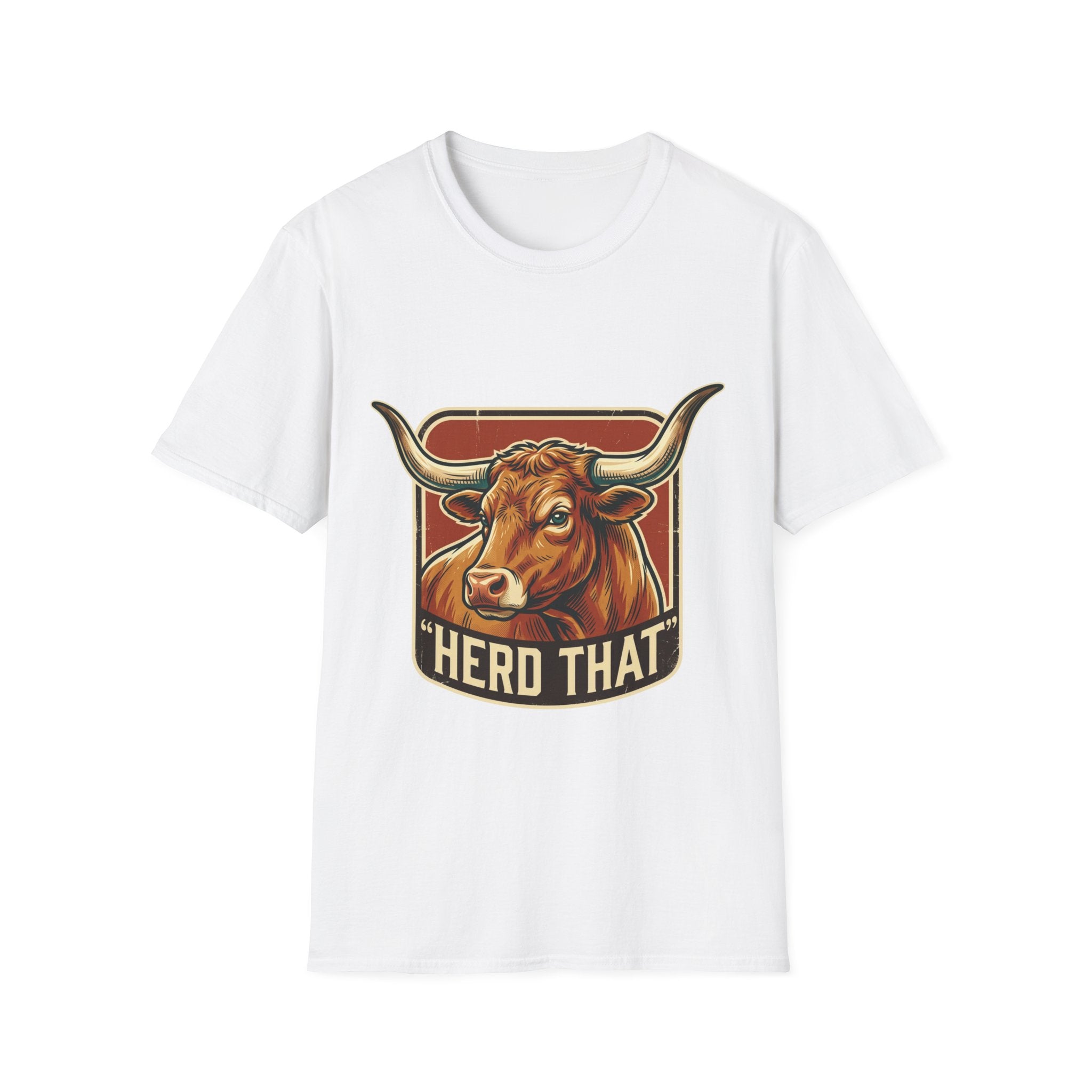 Herd That Bull Graphic T-Shirt — Farm Logo Back