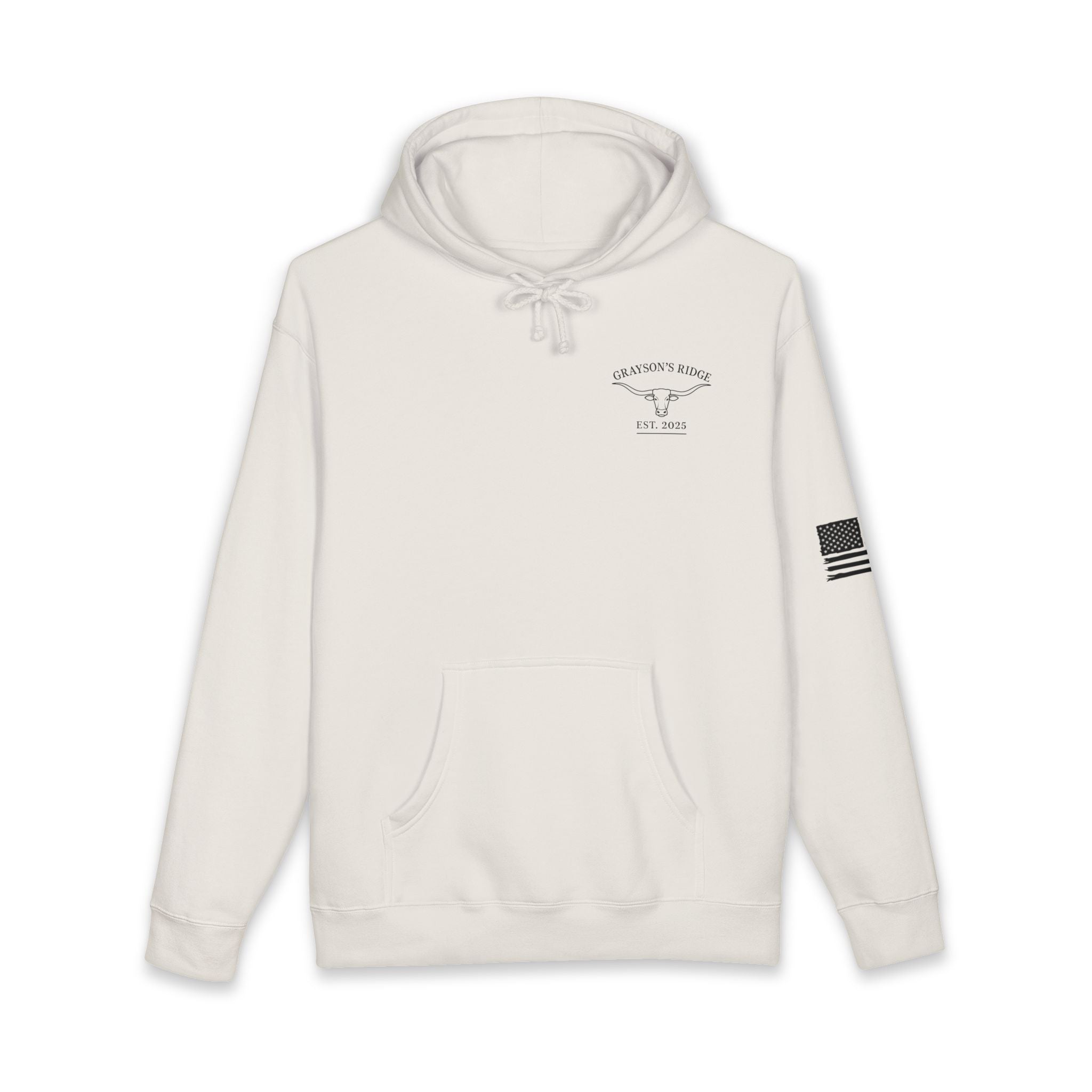 Farm Logo Hoodie — Grayson's Ridge Farm Chest & Back Graphic