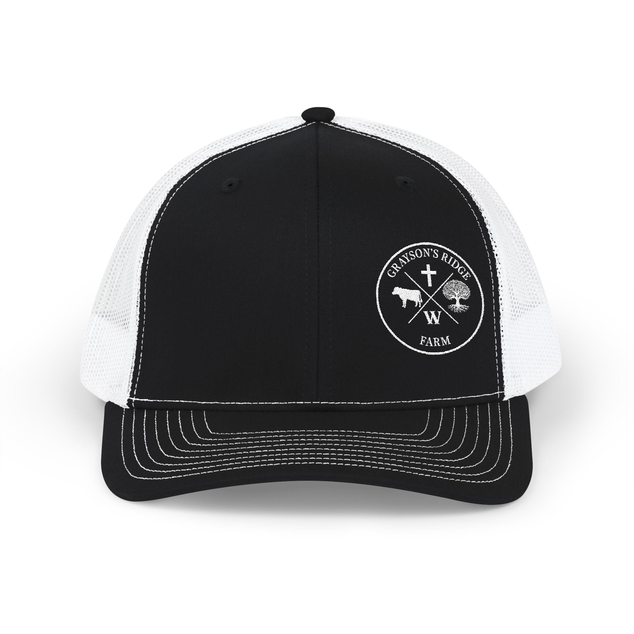 Embroidered Fishing Trucker Cap — Retro Angler Snapback