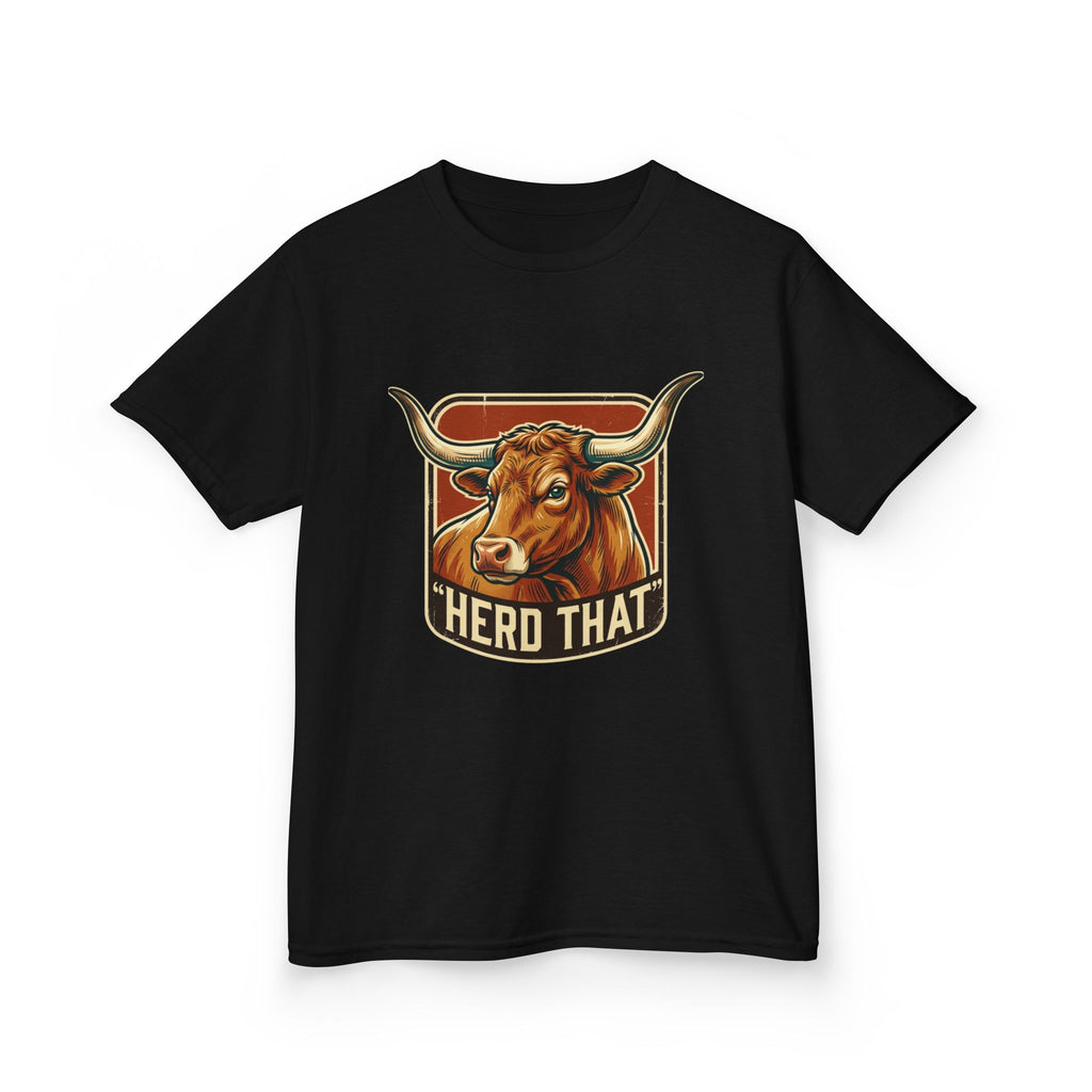 Kids Tee - 'Herd That' Longhorn Graphic Shirt