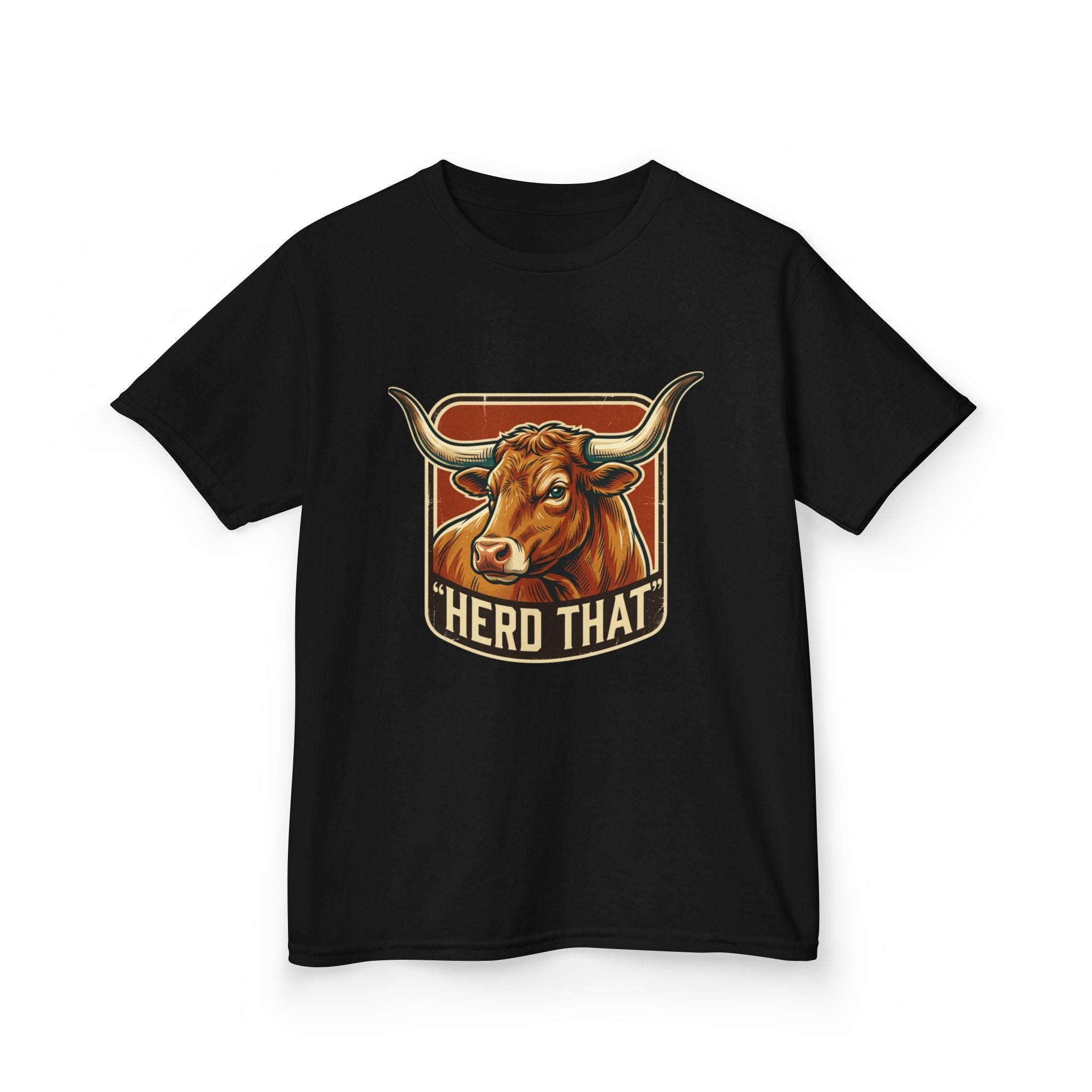 Kids Tee - 'Herd That' Longhorn Graphic Shirt