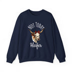 Not Today Heifer Crewneck Sweatshirt — Funny Cow Graphic Pullover for Women & Farm Lovers