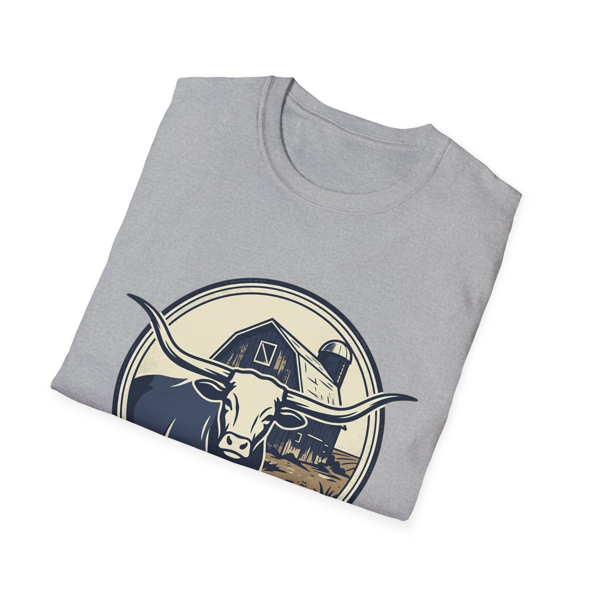 Rooted in Faith Farm T‑Shirt — 'Rooted in Faith' Longhorn & Grayson’s Ridge Farm Graphic Tee