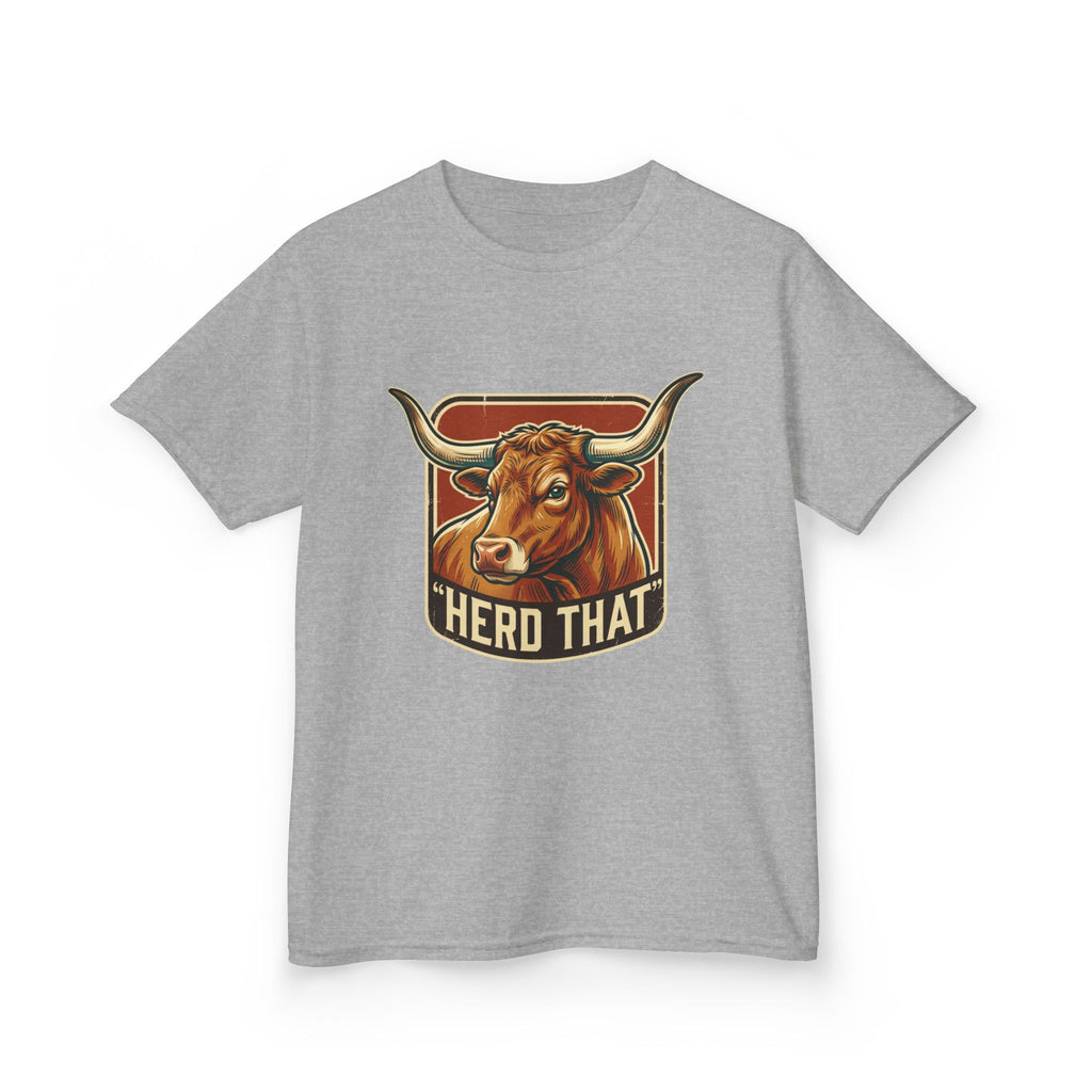 Kids Tee - 'Herd That' Longhorn Graphic Shirt