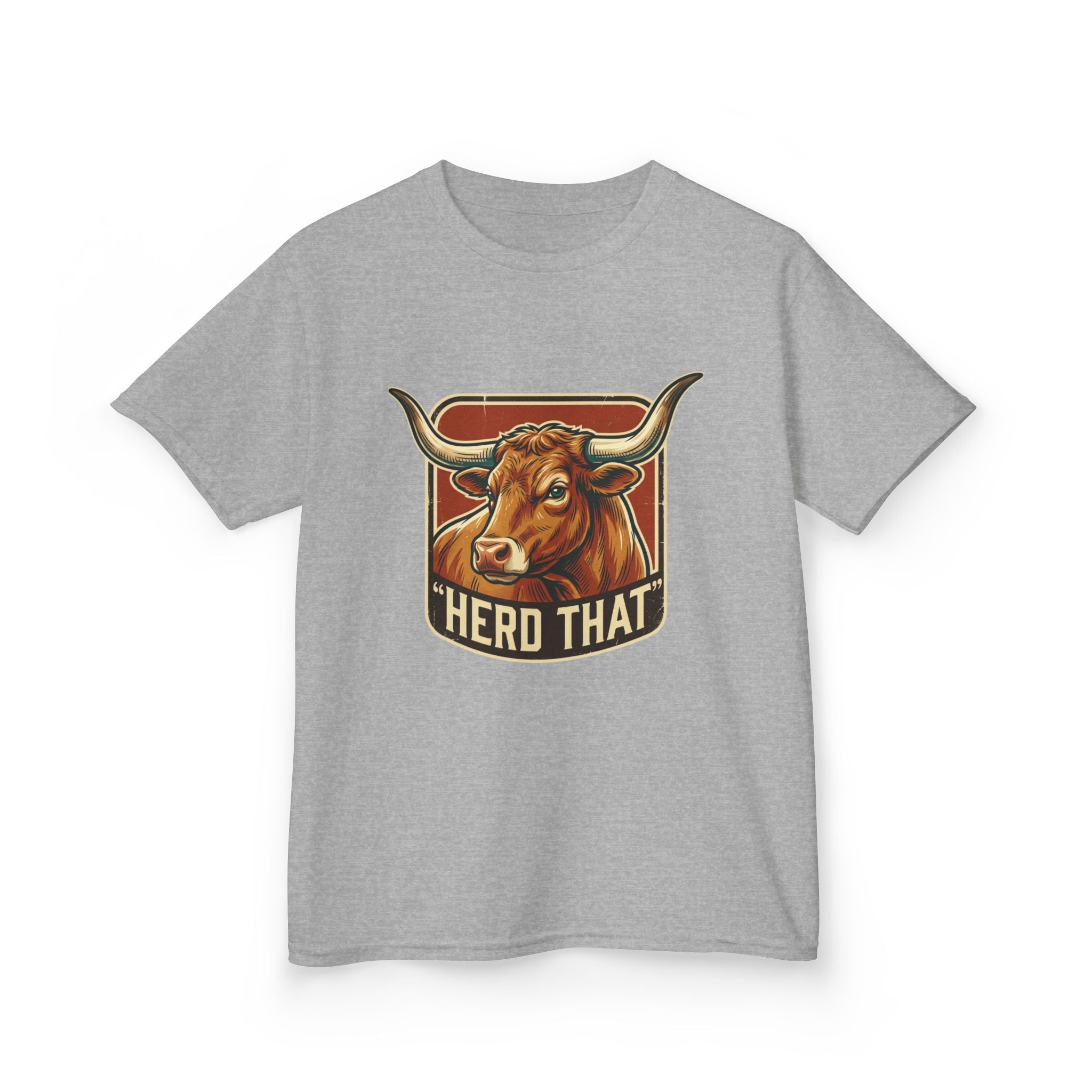 Kids Tee - 'Herd That' Longhorn Graphic Shirt