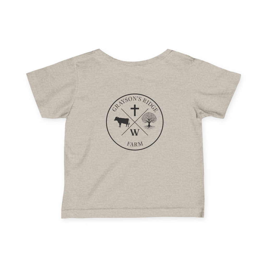 Infant Tee — 'Grayson's Ridge Farm' Minimal Farm Crest Baby T‑Shirt