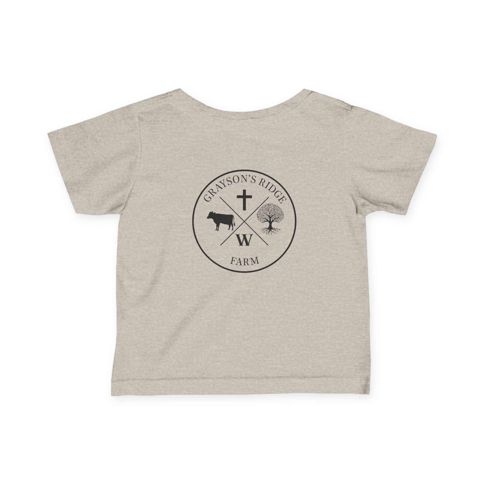 Infant Tee — 'Grayson's Ridge Farm' Minimal Farm Crest Baby T‑Shirt