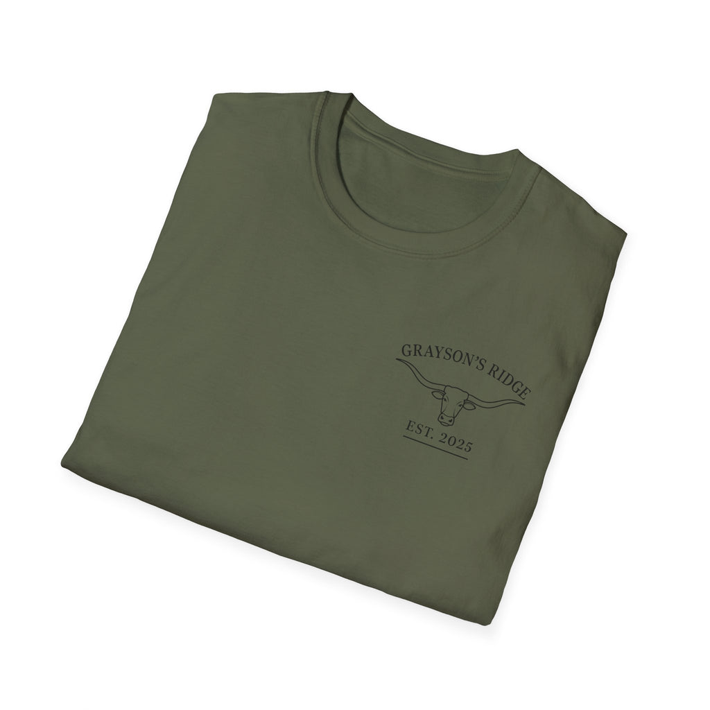 Longhorn Bull Graphic T-Shirt — Rustic Western Ranch Tee