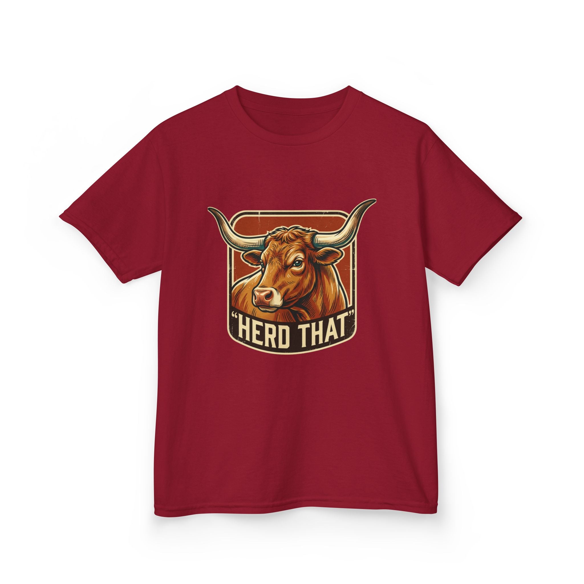Kids Tee - 'Herd That' Longhorn Graphic Shirt