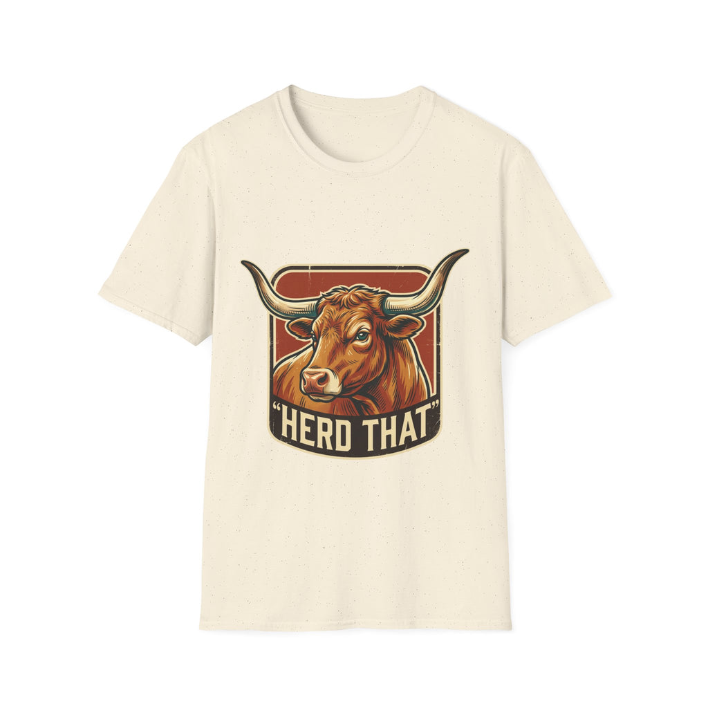 Herd That Bull Graphic T-Shirt — Farm Logo Back