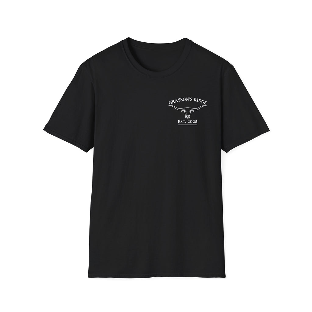 Longhorn Bull Graphic T-Shirt — Rustic Western Ranch Tee