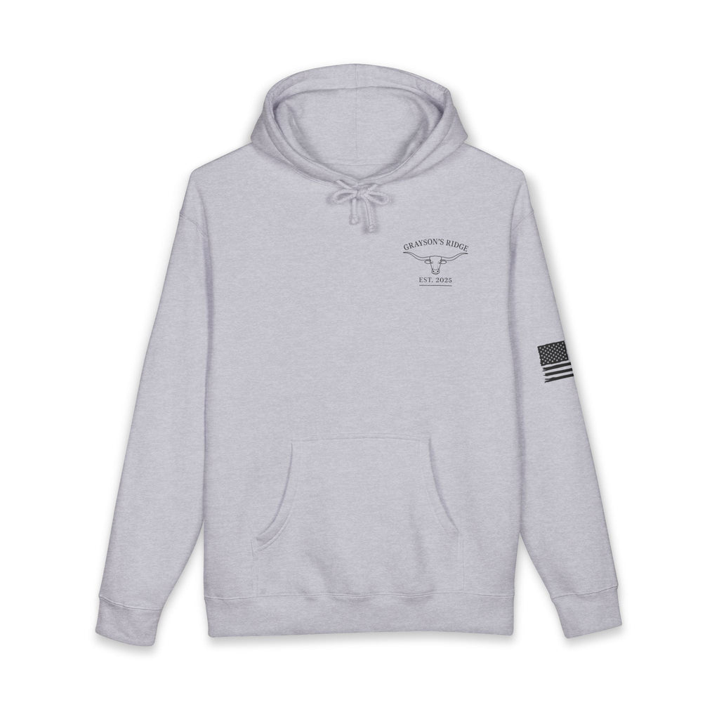 Farm Logo Hoodie — Grayson's Ridge Farm Chest & Back Graphic