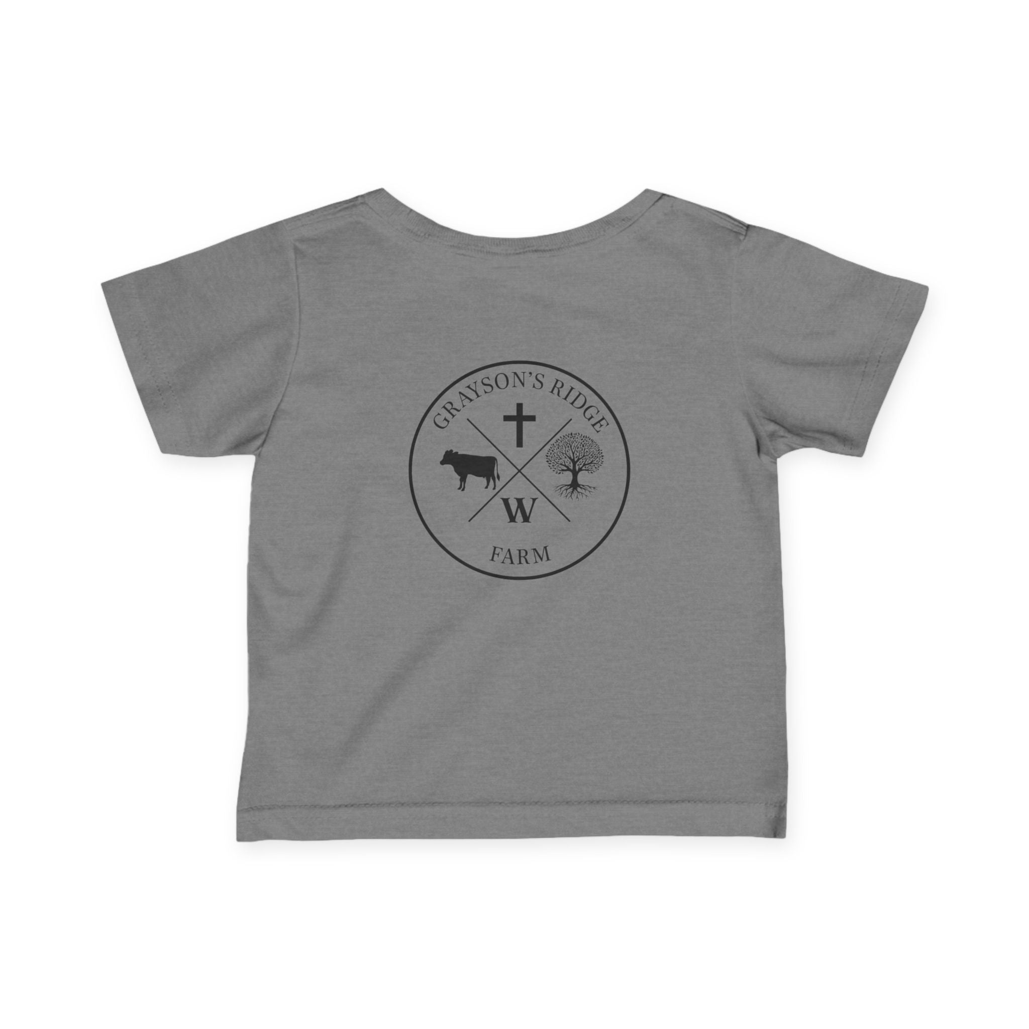 Infant Tee — 'Grayson's Ridge Farm' Minimal Farm Crest Baby T‑Shirt