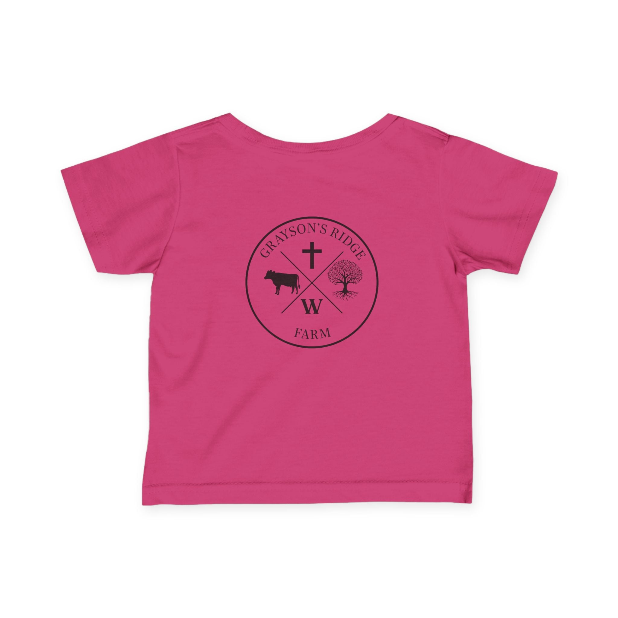 Infant Tee — 'Grayson's Ridge Farm' Minimal Farm Crest Baby T‑Shirt