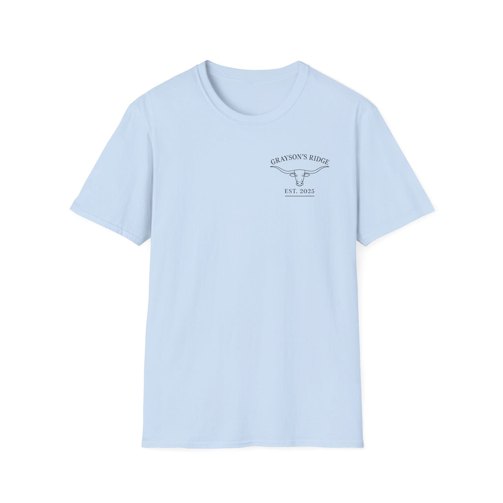 Longhorn Bull Graphic T-Shirt — Rustic Western Ranch Tee