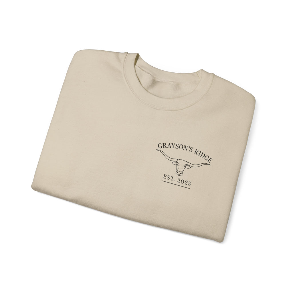 Crewneck Sweatshirt — Grayson’s Farm Vintage Logo (Established 2022)