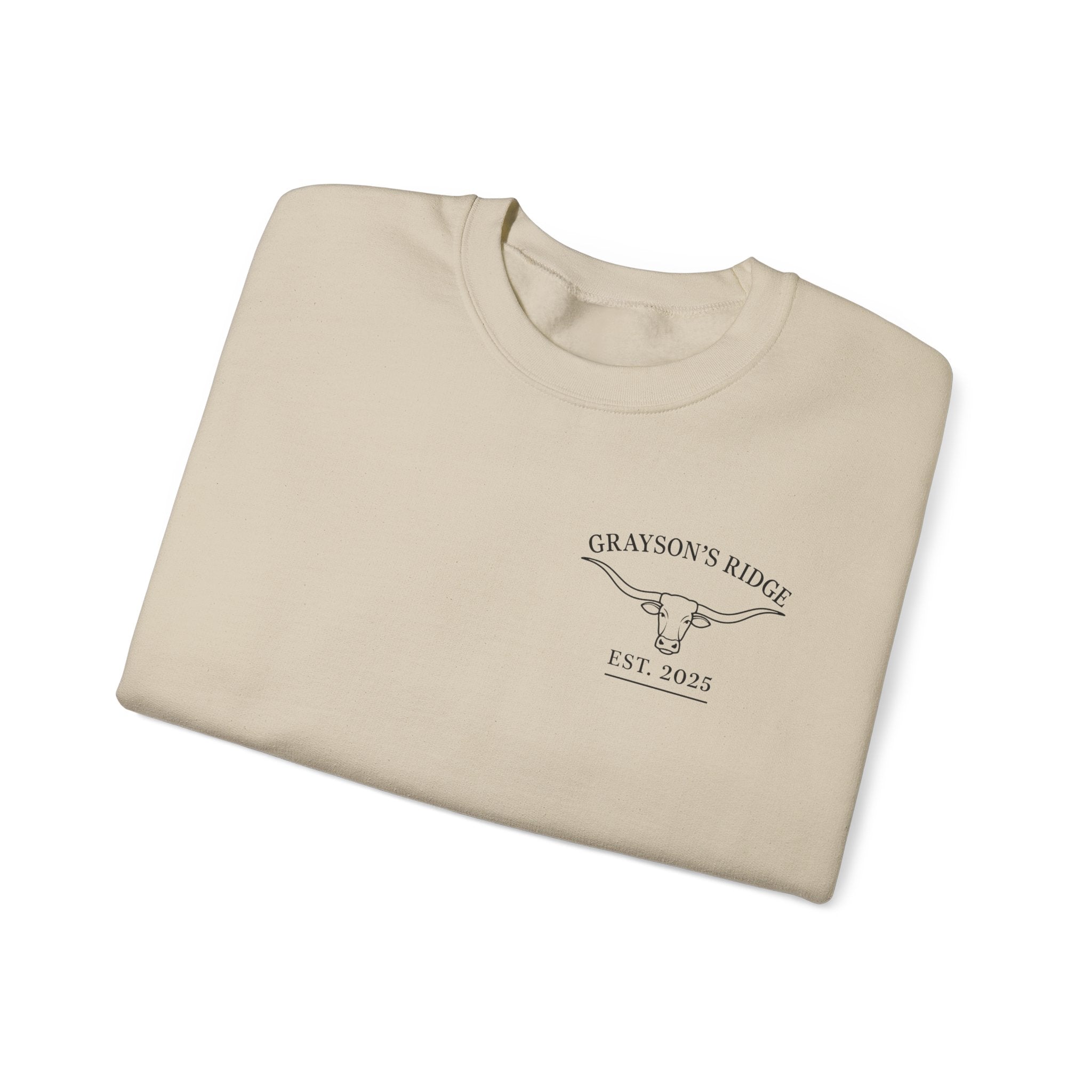 Crewneck Sweatshirt — Grayson’s Farm Vintage Logo (Established 2022)