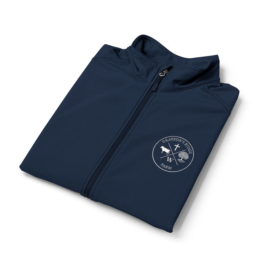 Men's Soft Shell Vest — Small Mountain Patch Chest Logo (Outdoor, Casual)