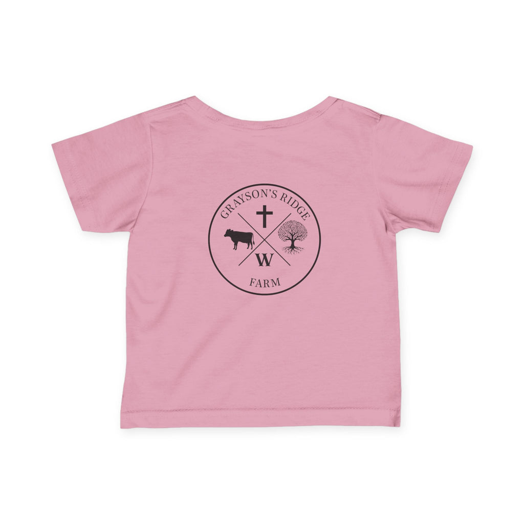 Infant Tee — 'Grayson's Ridge Farm' Minimal Farm Crest Baby T‑Shirt