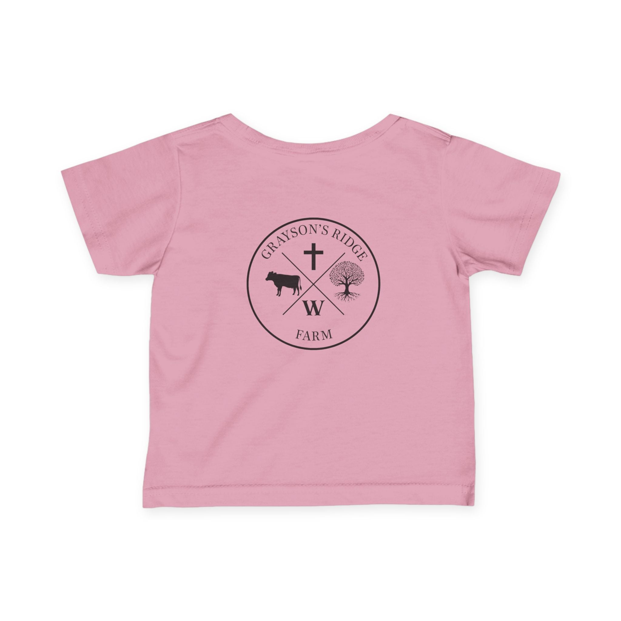 Infant Tee — 'Grayson's Ridge Farm' Minimal Farm Crest Baby T‑Shirt