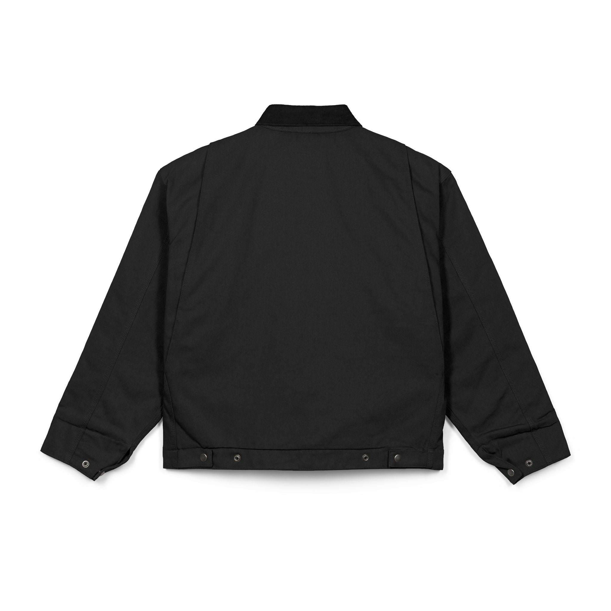 Embroidered Grey Duck Cloth Work Jacket – Durable Men’s Utility Coat